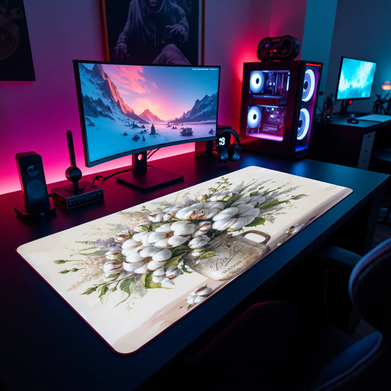 Polyester Desk Pad, 31.5x15.5