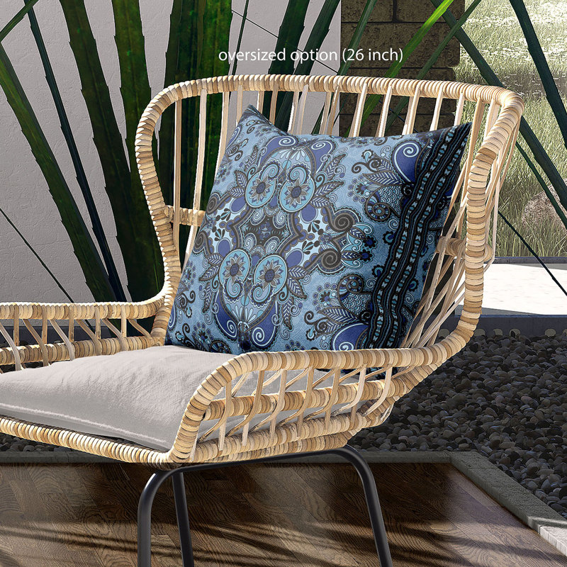 Housse et insert de coussin décoratif en polyester, 16 po x 16 po
