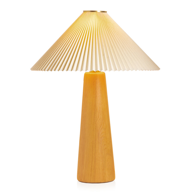 Lampe de table en bois massif Anabelle