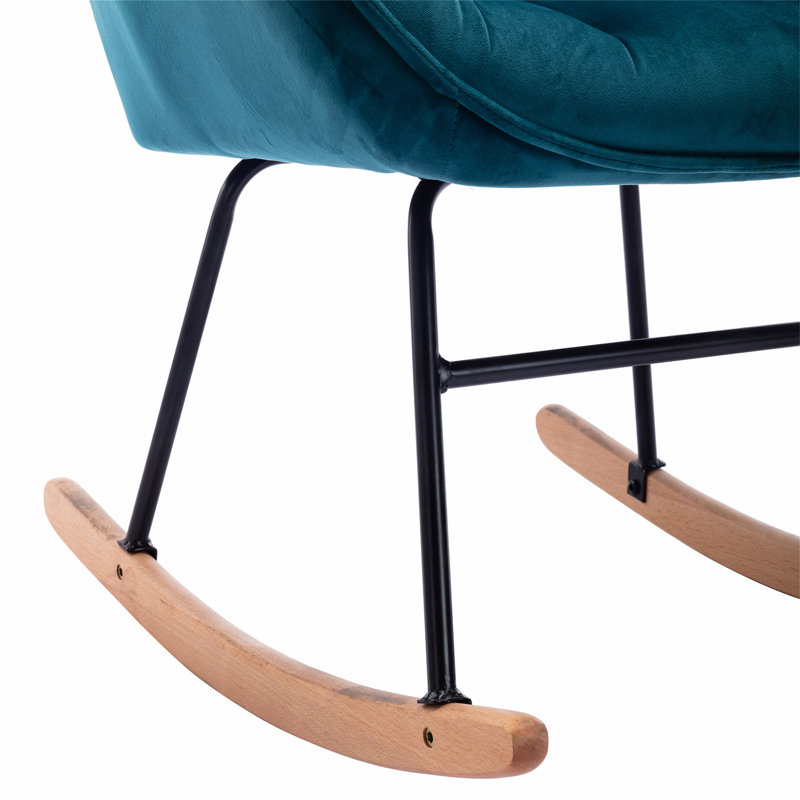 Chaise berçante, Bleu sarcelle