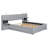 Queen Size Upholstered Platform Bed With Reading Lights