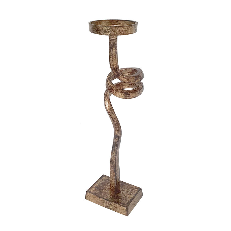 4.5X5x15.5" Pillar Candle Holder, 15.7" H x 4.3" W x 4.8" D