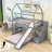 Twin Over Full L-Shaped Bunk Bed With Slide, Storage Stairs And Ladder-1716717454