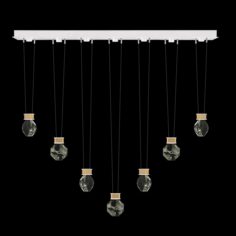 Aria 7 - Light LED Pendant, White/Gold