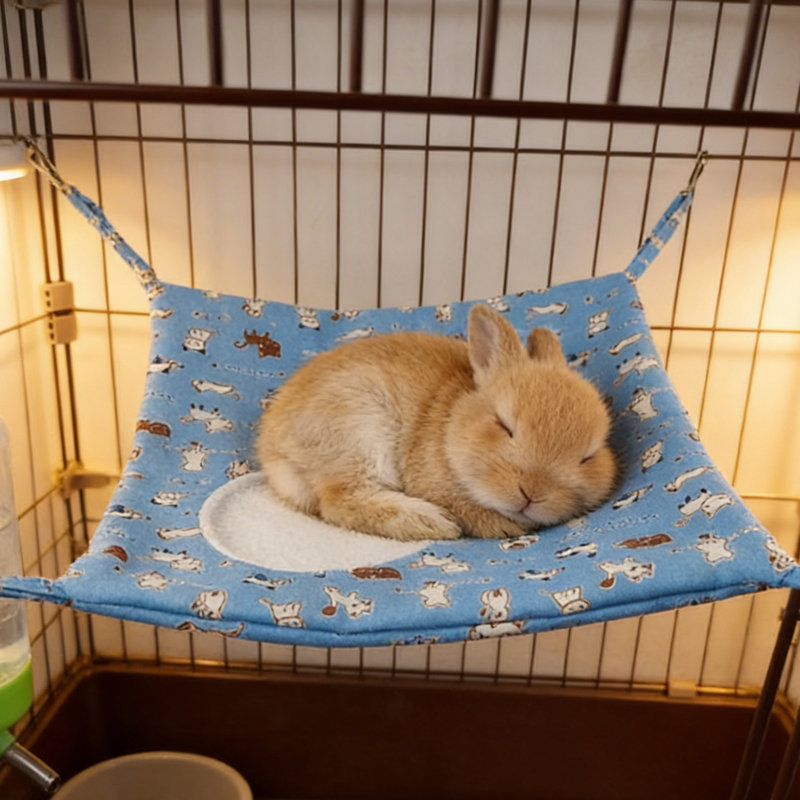 Hamac pour petits animaux de compagnie pour animaux de compagnie - 2 couches super douces pour lit de bébé
