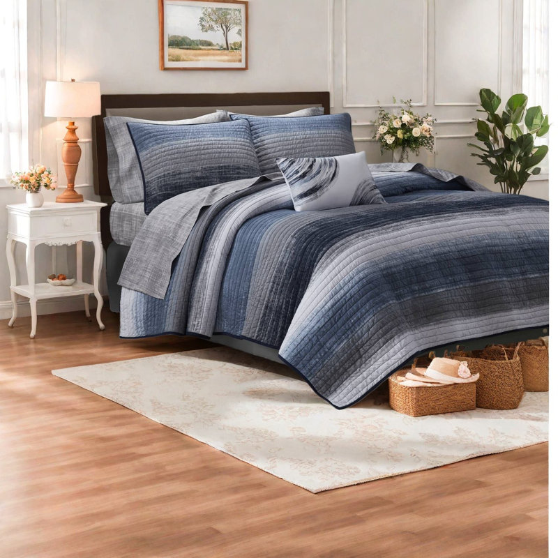 Luxurious 8-piece Bedding Sets, Cotton Microfiber, Nautical Style, Bedroom Enhancer