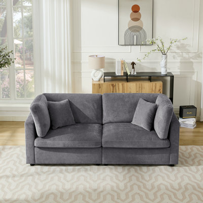 82.7” W Oversized Down-Filled 2-Seater Modular Sofa