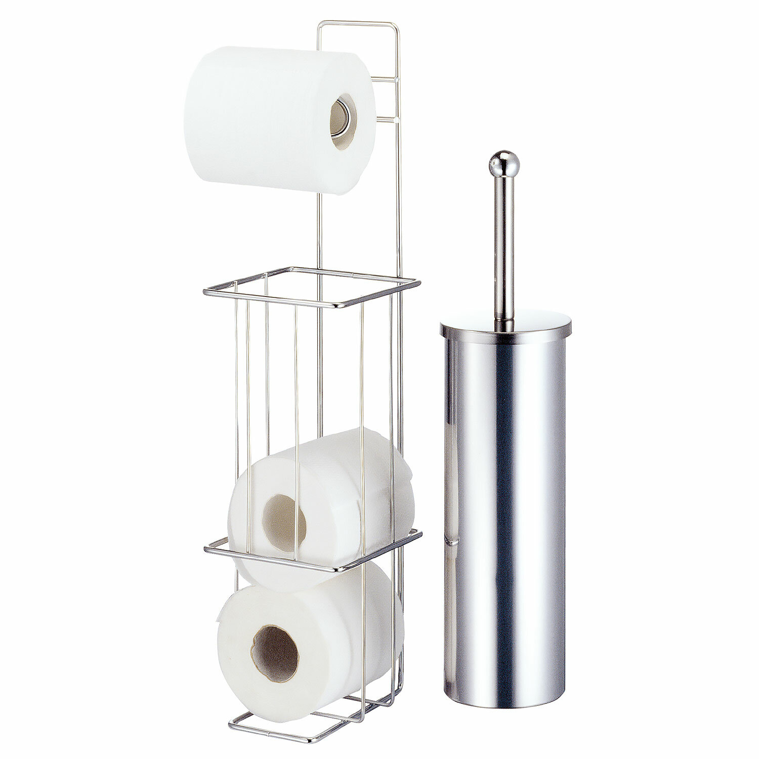 Edenscape Freestanding Toilet Paper Holder With Storage Shelf Matte Black -  Kingston Brass : Target