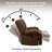 Batholo 42.9" Wide Modern Manual Glider Upholstered Recliner-118608811