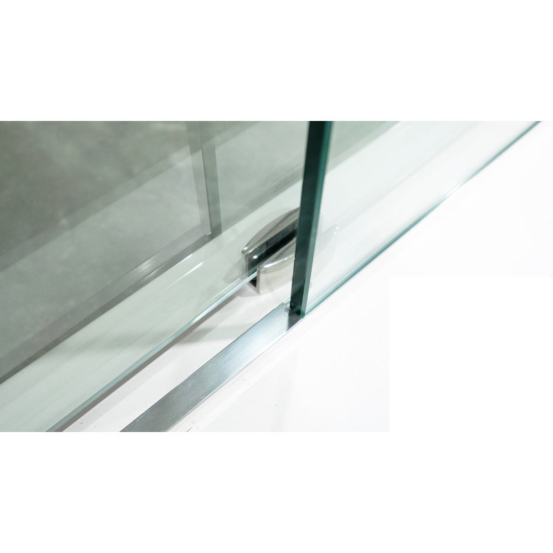 Porte de douche sans cadre 45,75 "- l 47" x H 75 ", Chrome