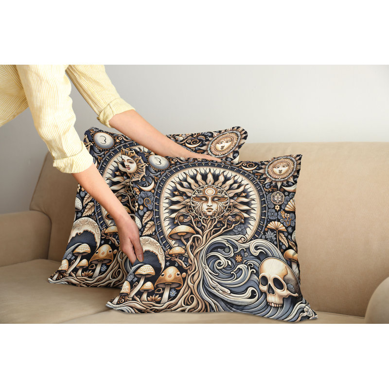 429987_Ambesonne, housse de coussin Boho, H 18 po x l 18 po