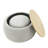 Round Storage Ottoman, 2 In 1 Function, Work As End Table And Ottoman,With Small Seat (25"X25"X14.7")-1952186147-1952186146