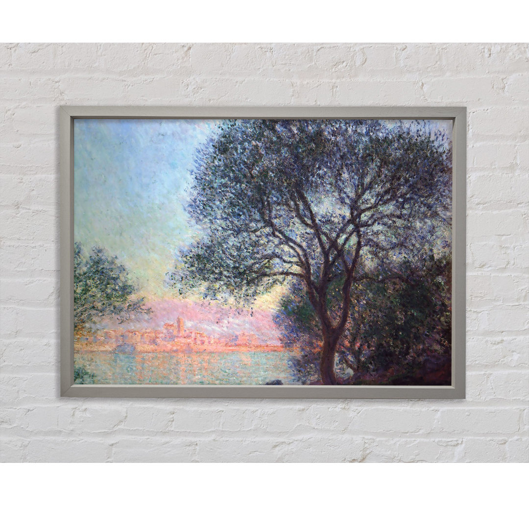 Monet Antibes von La Salis aus gesehen - Einzelner Bilderrahmen Kunstdrucke auf Leinwand