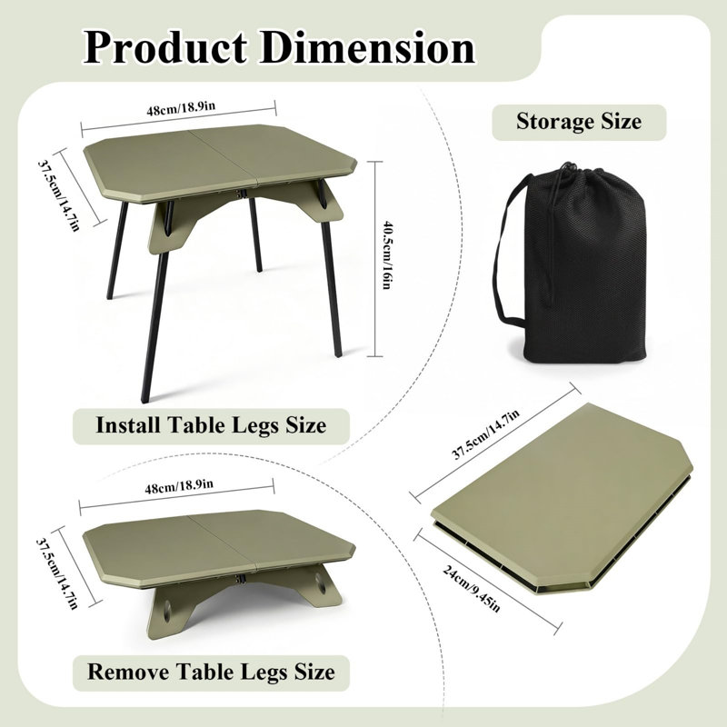 10cm Folding Table