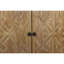 Armoire d'appoint 59 po en bois naturel, 4 portes, finition brune, optimisation du rangement de la salle à manger