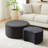Vetsa Modern Upholstered Foam Nesting Coffee Table Set with No Assembly and Multipurpose Design-115762733