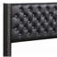 Grand lit tapissier noir Elegant