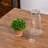 Counter Height Bar Table Set for 4, Square Kitchen Table and Chairs Set