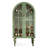 Modern Green Solid Wood Accent Cabinet