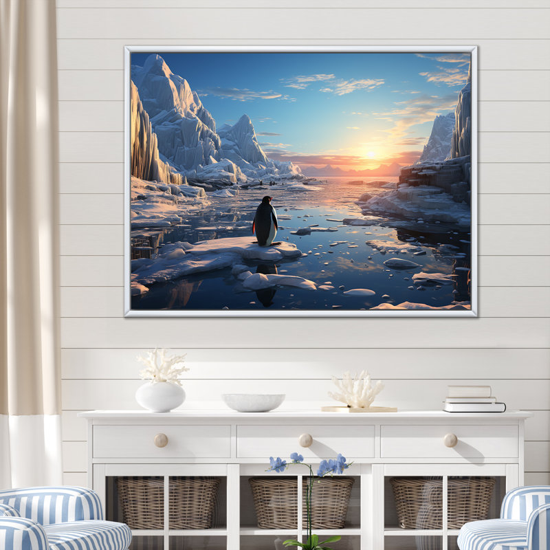 Pionniers des neiges, Cadre flottant blanc, H 12 po x l 20 po x P 1 po