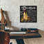 «Wine List 2» par Jean Plout, art mural en verre acrylique, 12 po x 12 po-810159421