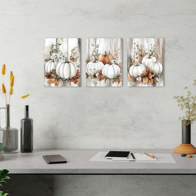3 Piece Wrapped Canvas Wall Art