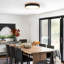 Luminaire de plafond encastré à DEL en bois Modern Modern Design