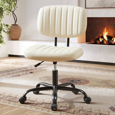 Fauteuil de bureau pivotant en similicuir avec dossier Duthill