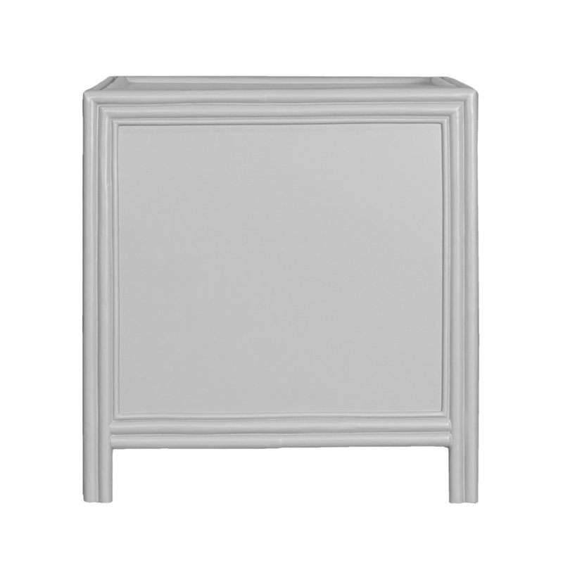 Clara Collection 1 - Drawer Nightstand, Light Gray