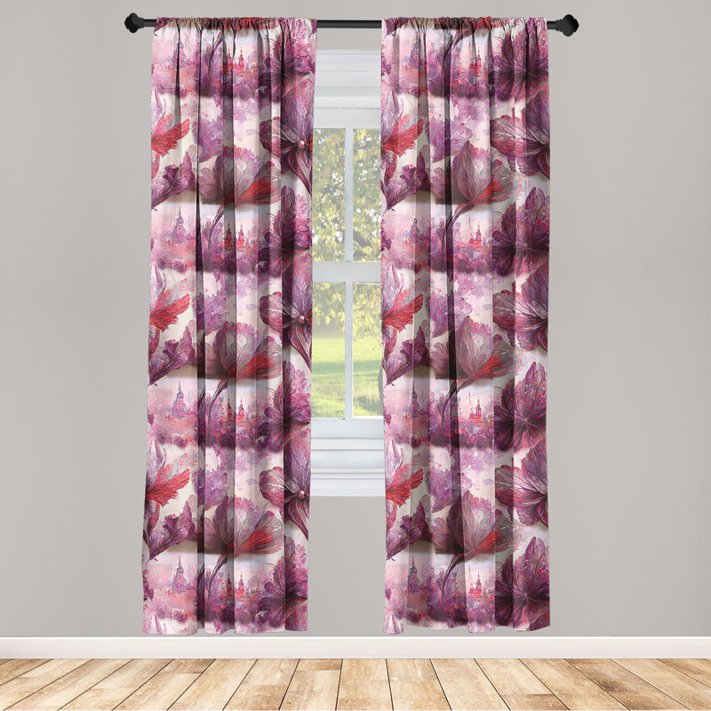 Semi Sheer Curtain Pair, 63" W x 56" L