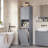 Storage Cabinet With Laundry Basket, Removable Laundry Basket With Handles-537614623