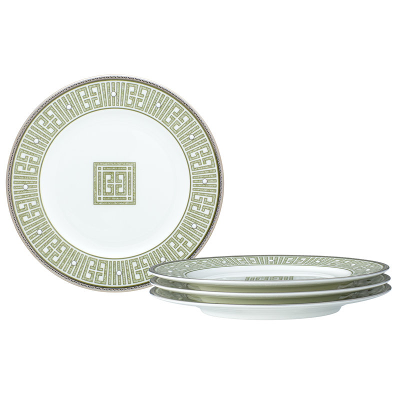 Noritake Infinity Bread & Butter/Appetizer Plates, 6-1/2", Green Platinum
