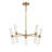 Daylene 10 - Light Dimmable LED Modern Linear Chandelier