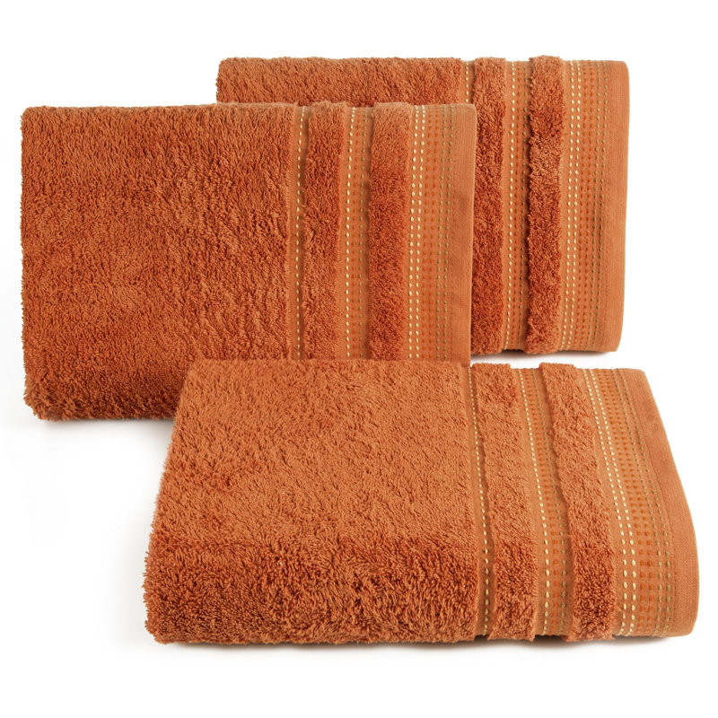 Hostnick Midweight Jacquard Hand Towel, Orange