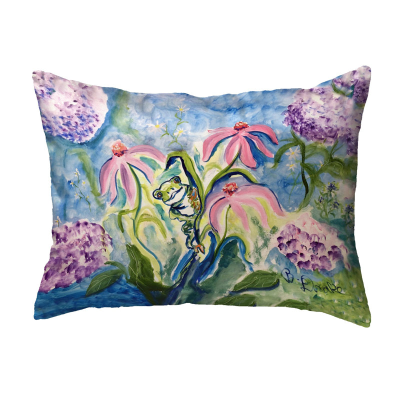 Housse et insert de coussin décoratif rectangulaire en polyester pour l'extérieur, H 16 po x l 20 po