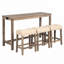 Ensemble de table de bar 4 pièces avec prise de courant-471944372-471944370