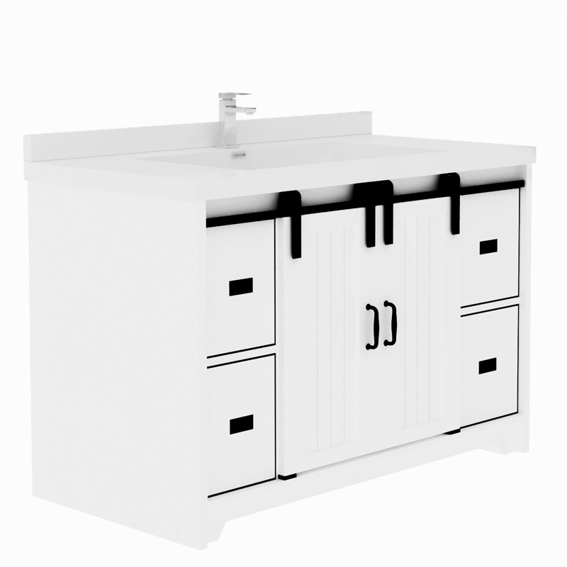 0CABF69E73BF401CBA1F0B67C9DF92AE Bathroom Vanity, White