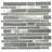 Gravari Interlocking 12 in. x 12 in. Glass Metal Blend Mosaic Wall Tile