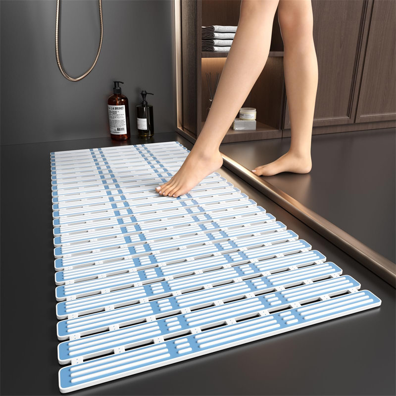 Grainger Plastic / Acrylic Non-Slip Shower Mat, Blue