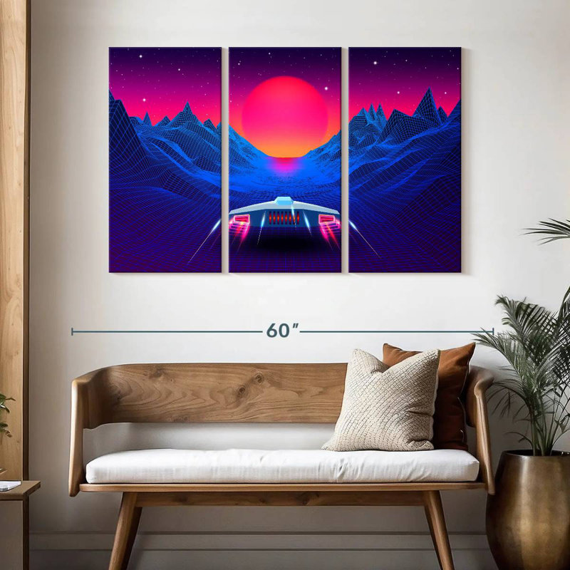 Kelan Synthwave Adventure, 32" H x 50" W