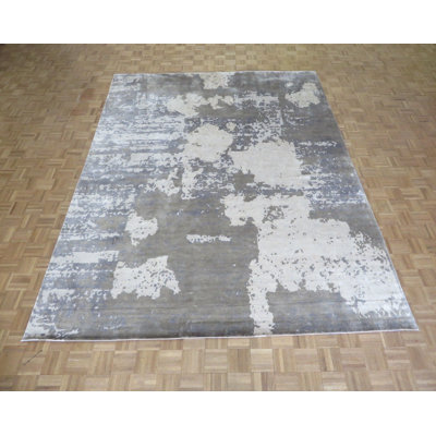 Annessia One-of-a-Kind 8'11" X 11'10" Wool Area Rug in Gray