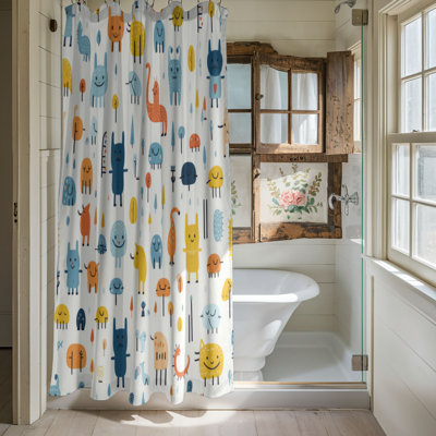 Whimsical Folks - Rideau de douche Premium