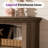 70" Farmhouse Fireplace Tv Stand For 80 Inch Tv, Large Tv Console Table For Living Room, Washed Gray-611362219