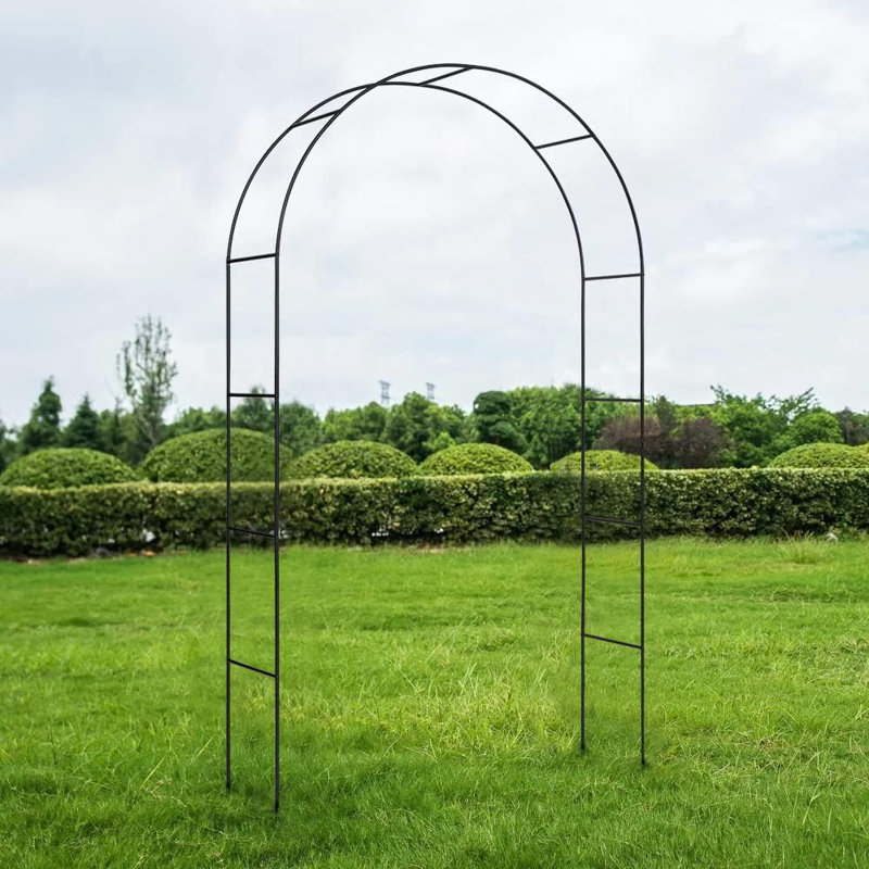 Tonnelle en métal noire l 54 po x P 14,4 po