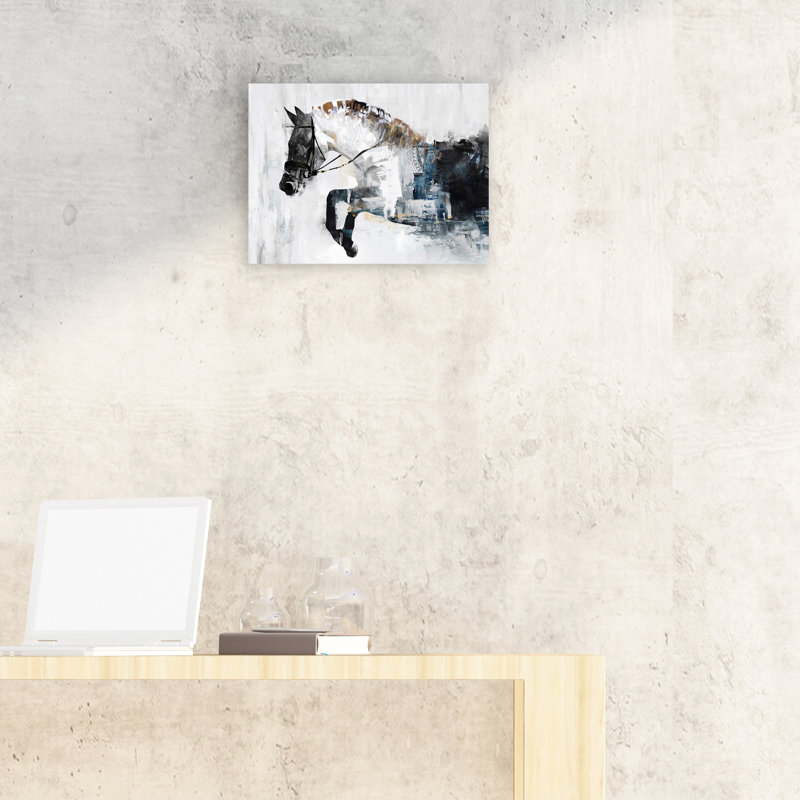 Peinture sur toile tendue, H 12 po x l 16 po x P 1,5 po