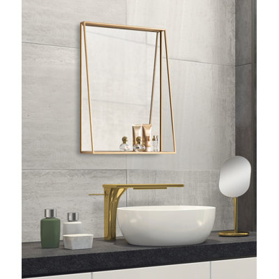 Carlyssa Modern & Contemporary Accent Mirror with Shelf