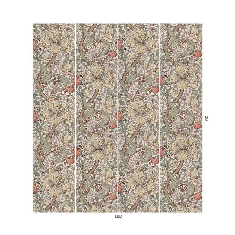 GOLDEN LILY Wallpaper - Cirrus 9'10" - full height wallpaper