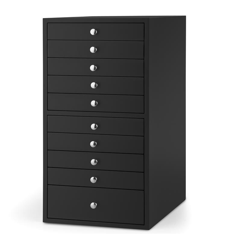 Jewellery Box + Drawers, Black