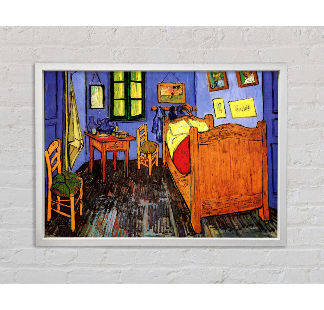 Vincents Schlafzimmer in Arles von Vincent Van Gogh - Einzelbildrahmen Kunstdrucke auf Leinwand