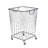 Metal Deep Set Metal Mesh Laundry Basket Storage Cart with Wheels and Handles-62972725-62972724